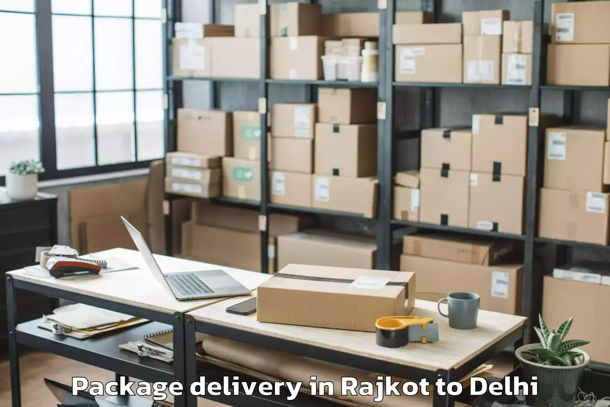 Expert Rajkot to Unity One Mall Rohini Package Delivery